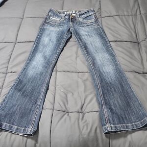 Hydraulic Women's Flare Jeans in Classic Blue